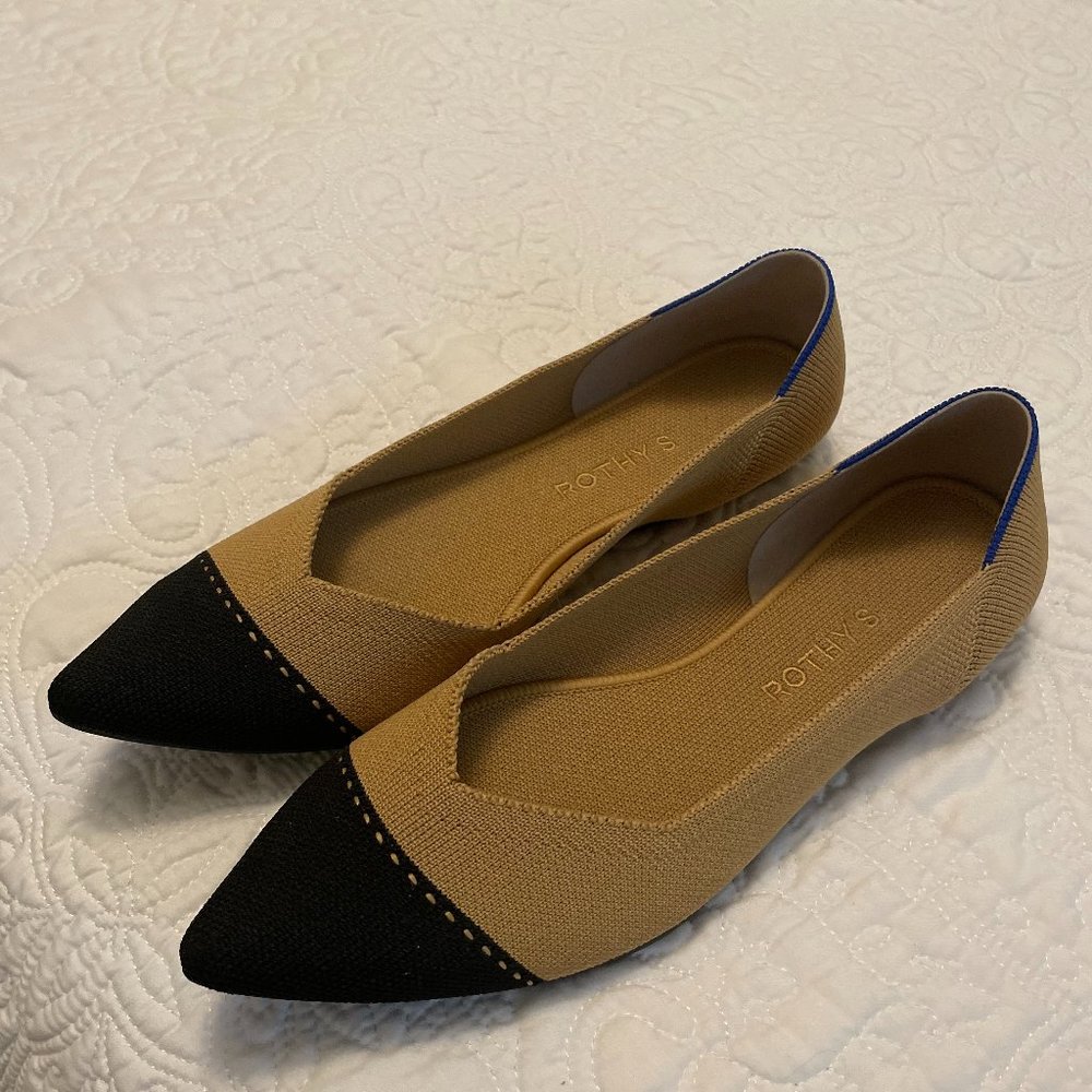 Rothy's The Point Camel Captoe (Size 10)